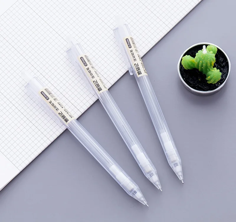 Transparent Automatic Pencil, Lovely Kawaii, Plastic Mechanical Pencil, Children\'s Gift Material Supplies