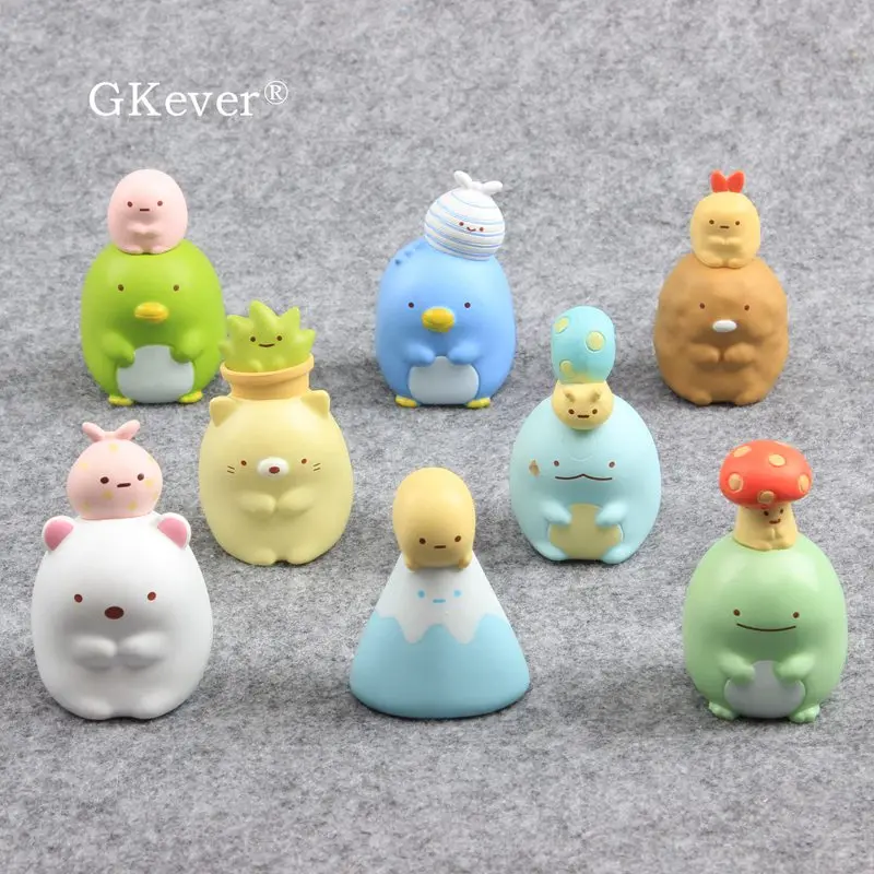 8 Pcs/set Anime Sumikko Gurashi Teddy Bear PVC Action Figures Toys Collectible Model New Arrivals Kids Gift Home Car Decor