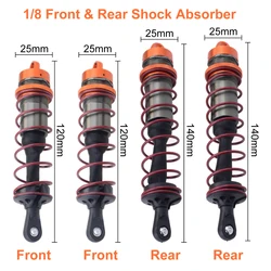 Amortiguador ZD Racing de aleación de 120mm, amortiguador de Metal trasero delantero de 140mm para coche teledirigido 1/8 JLB HSP EM Racing HPI Truck Buggy Truggy