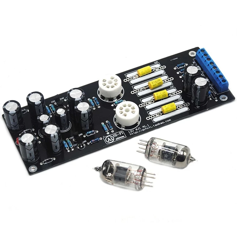 6J1 Valve Pre-Amp Tube PreAmplifier Kit Assembled Board Audio DIY