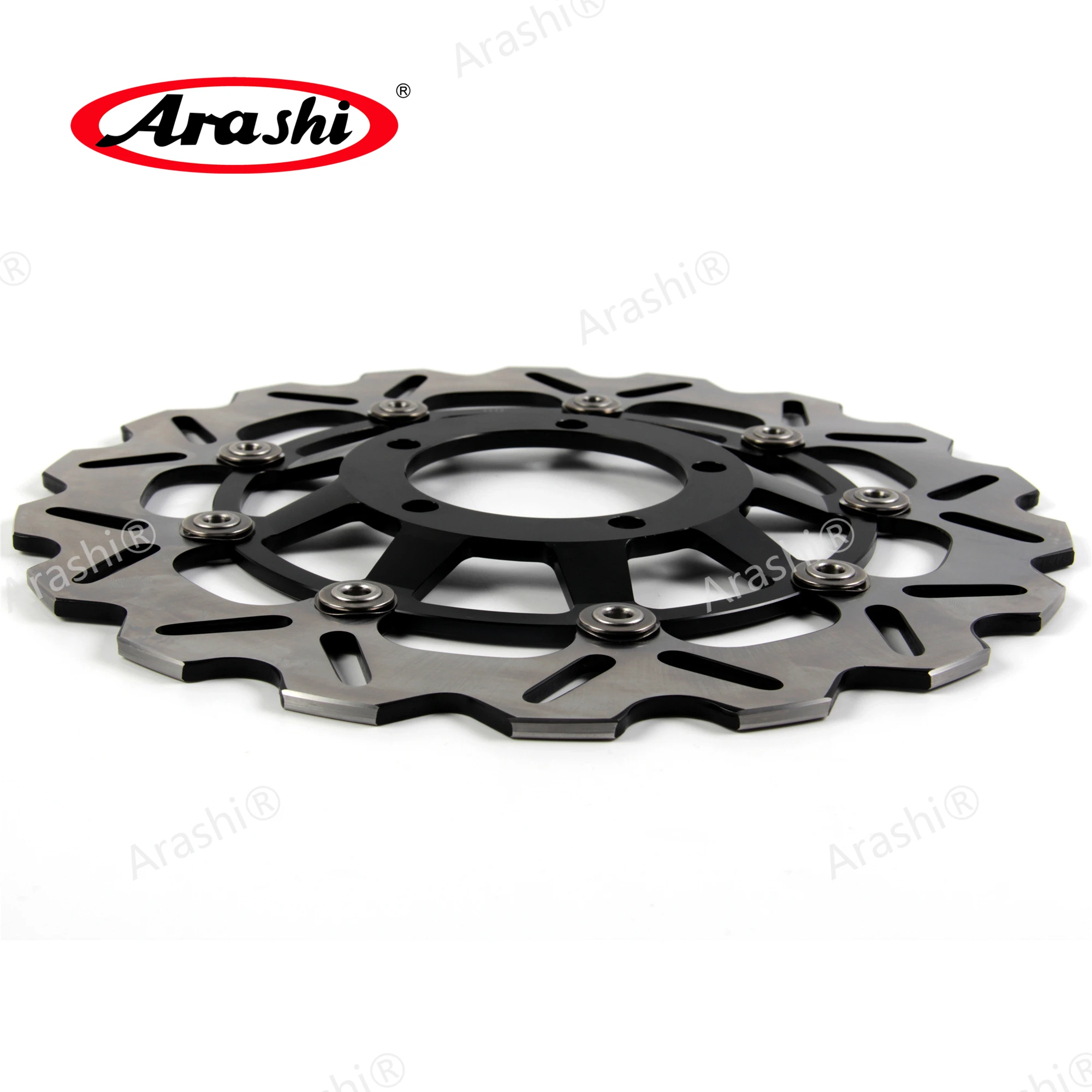 Arashi 1 Pair For Street Triple 675 R 2009-2012 CNC Full Floating Front Brake Discs Brake Rotors 675R 2009 2010 2011 2012