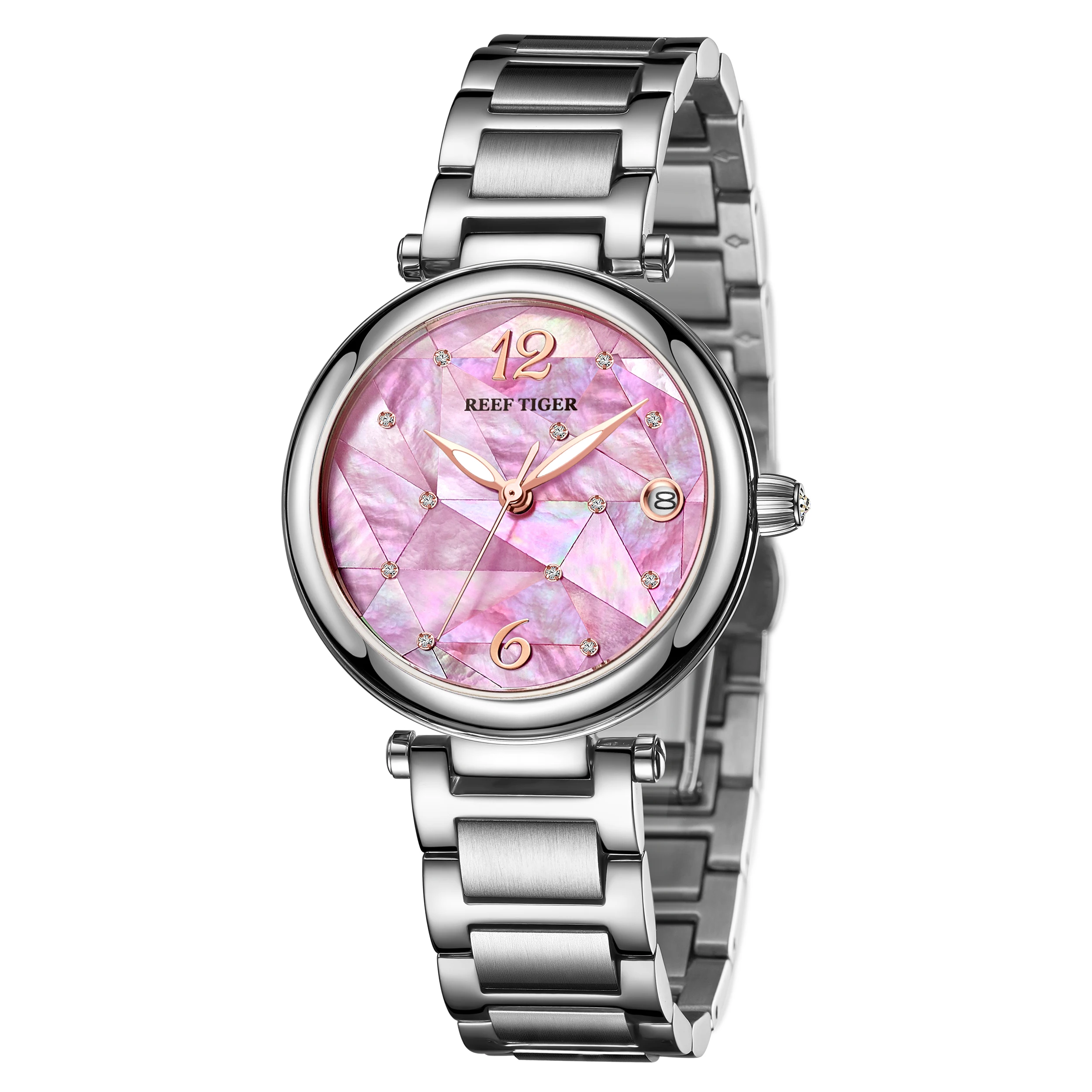 Reef Tiger women automatic watch ladies luxury brand dress mechanical wrist watches womens reloj mujer wristwatch 2019 RGA1584