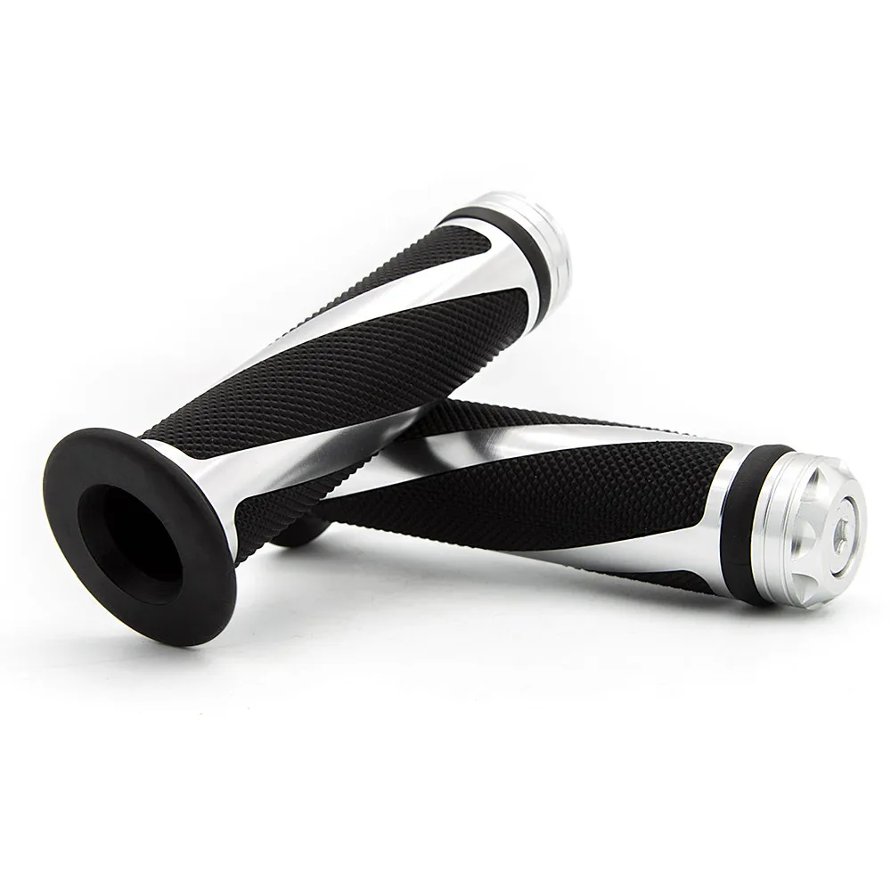 ด้ามจับรถจักรยานยนต์ Motocross 7/8 "22MM Handlebar Hand Grip สำหรับ Honda Suzuki Kawasaki Yamaha Universal Handlebar อุปกรณ์เสริม