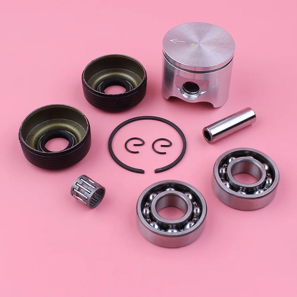 Adephol 42mm Kit di anelli di sicurezza dell'anello del perno del pistone per Husqvarna 340 345 pezzo di ricambio per motosega con paraolio per cuscinetti a manovella
