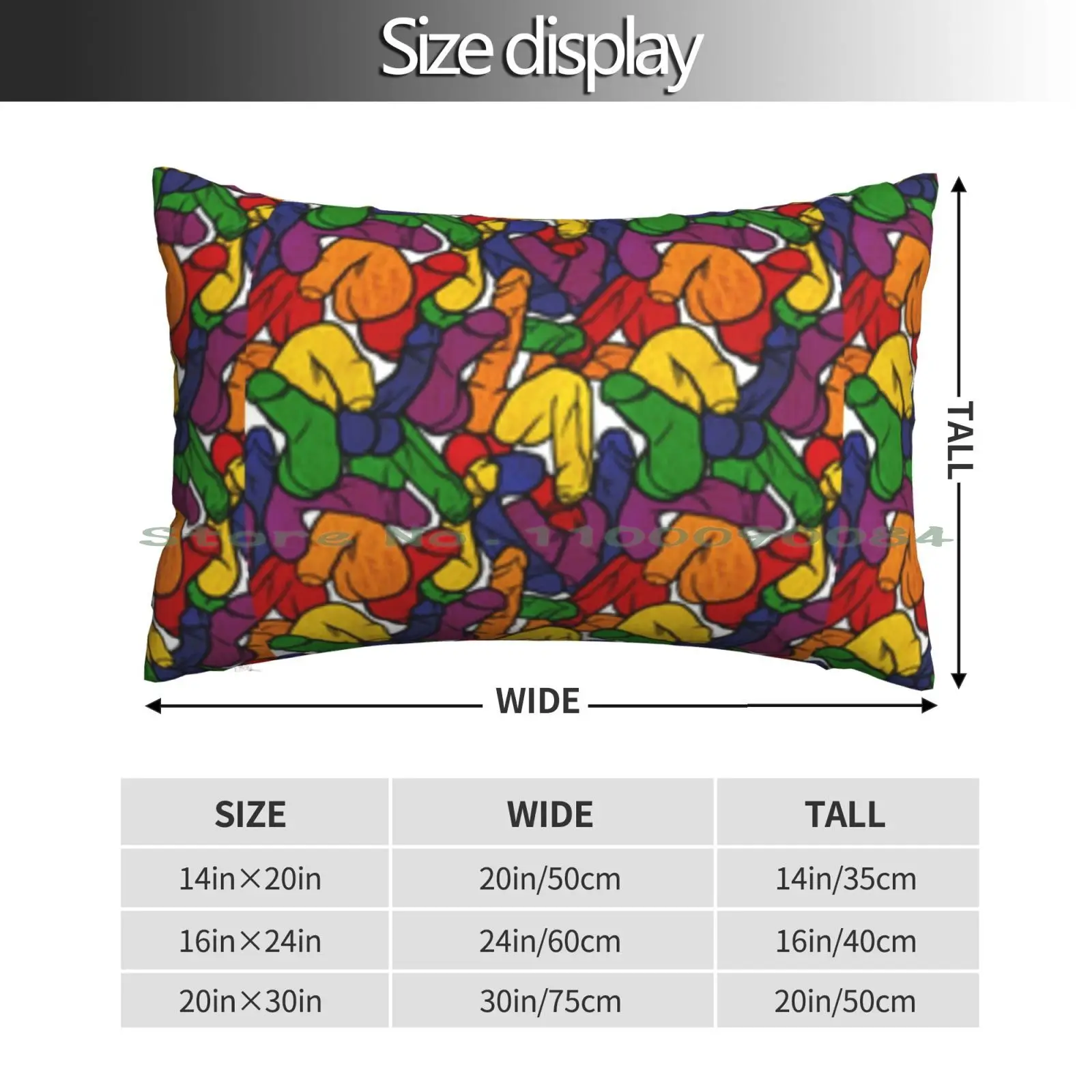 Rainbow Pillow Case 20x30 50*75 Sofa Bedroom Rainbow Gay Pride Long Rectangle Pillowcover Home Outdoor Cushion Decor