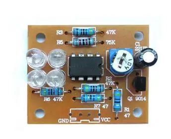 LM358 breathing light parts electronic DIY fun making kit blue flashing lamp electronic production suite