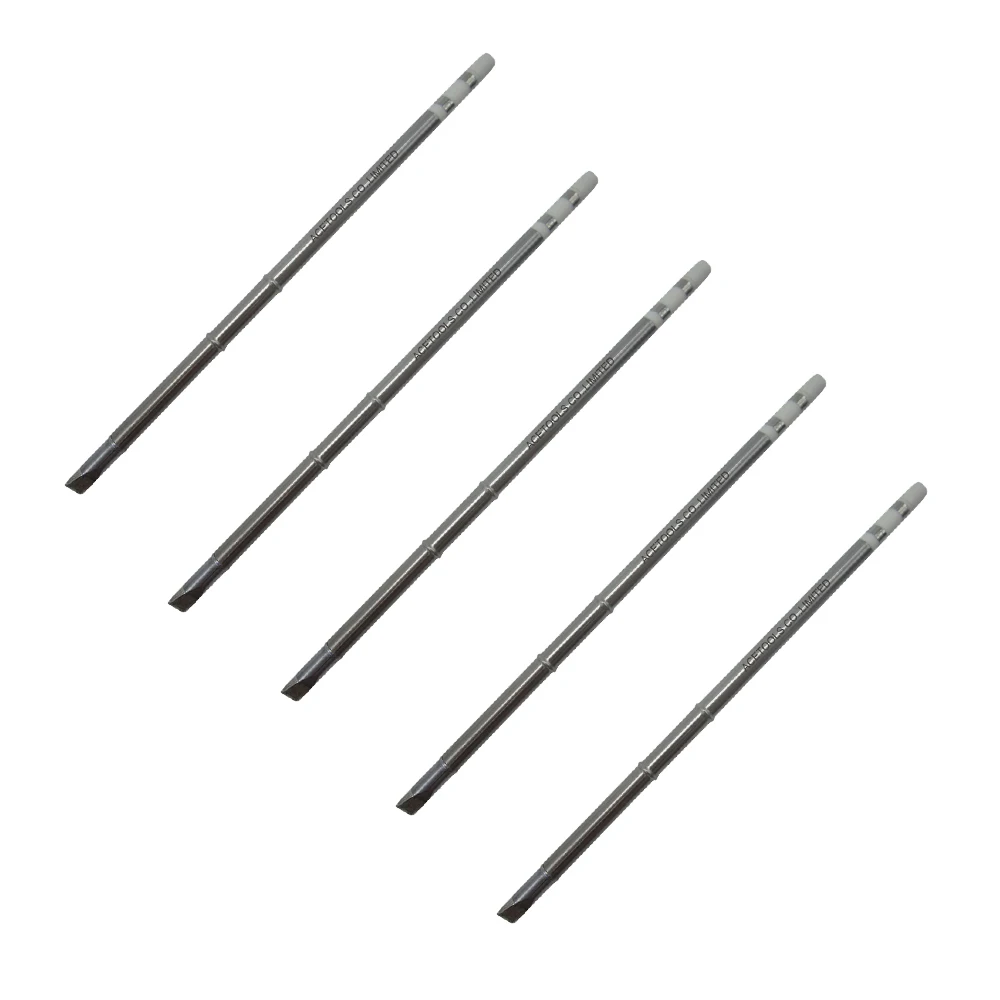 5 PCS T12-DL52 Mengganti Ujung Solder untuk HAKKO FM-203 FM-204 FM-206 FX-951 FX-950 FX-952 FX-9501 FM-2028 FM-2027 FM-2021