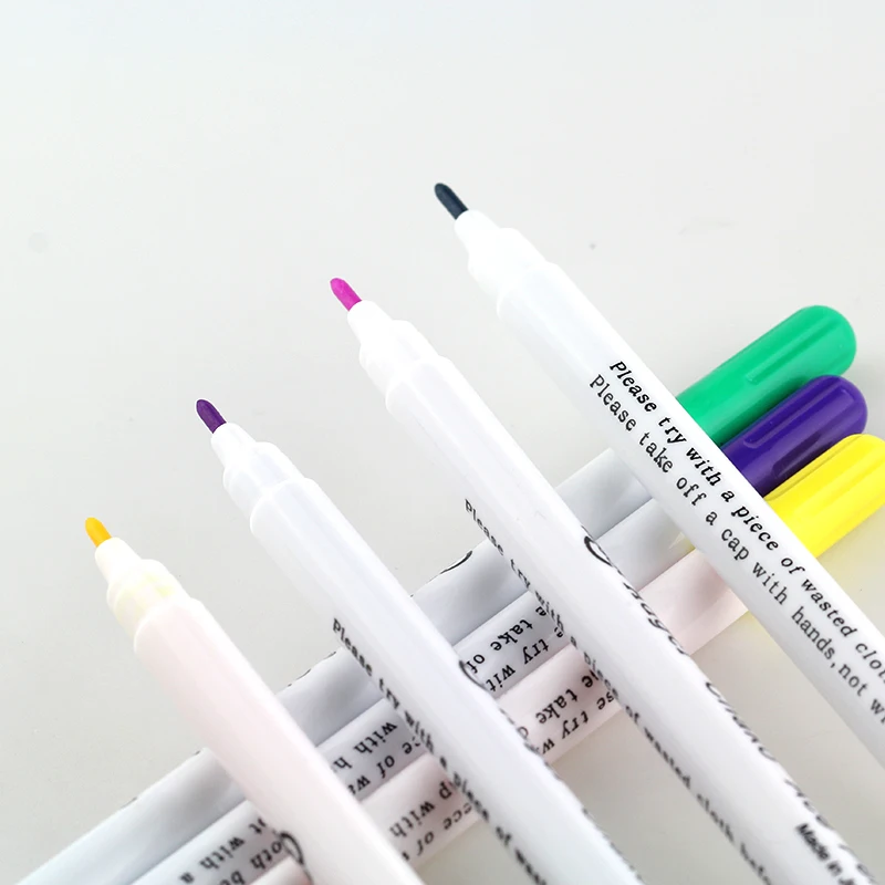 3 pcs Water Erasable Pens 7 Colors Sewing Accessories Marker Marking Pens Needlework Home Tools Cross Stitch