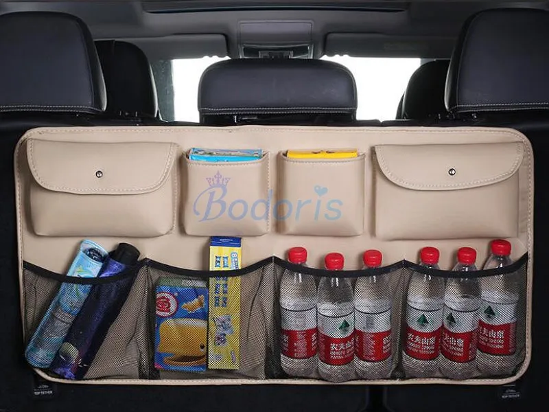 Dành Cho Xe Toyota Land Cruiser 200 LC200 2008-2019 Nội Thất Ghế Lưng Túi Bảo Quản Cốp Xe Ô Tô Stowing Tidying Xe Người Tổ Chức phụ Kiện