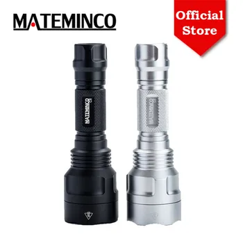 Mateminco 장거리 EDC LED 손전등 토치, 전술 드라이버, C8 XPL-HI 1300LM BLF A6