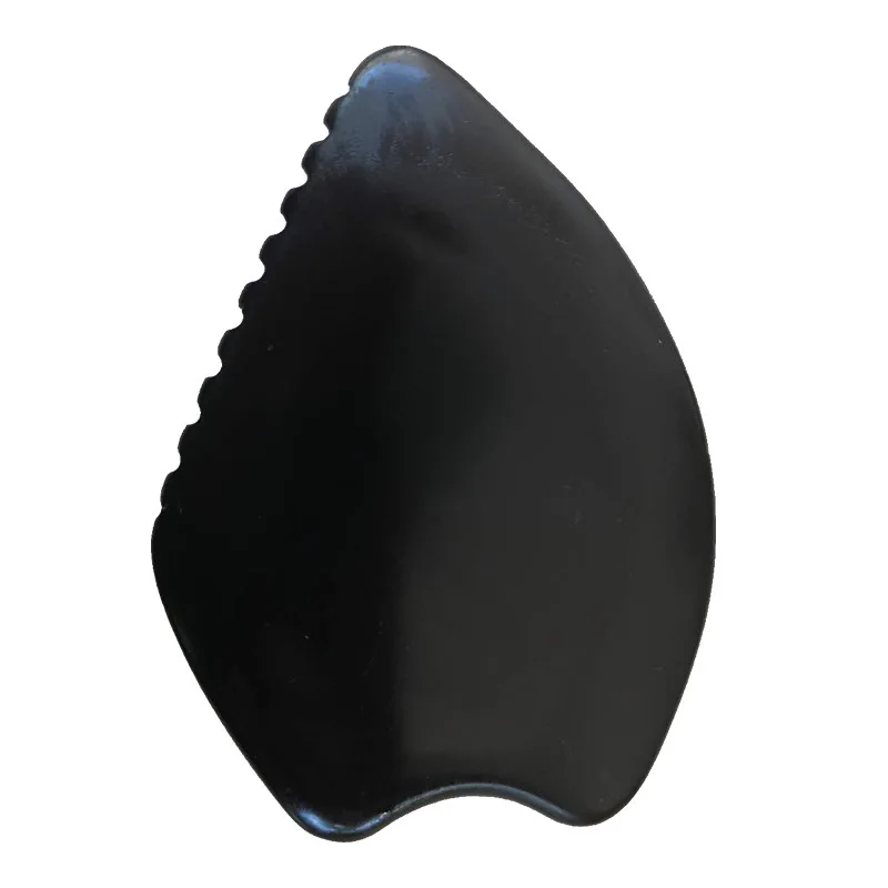 Black Natural Bian Stone Guasha Board Scraper Tools For Face Neck Back Body Pressure Therapy