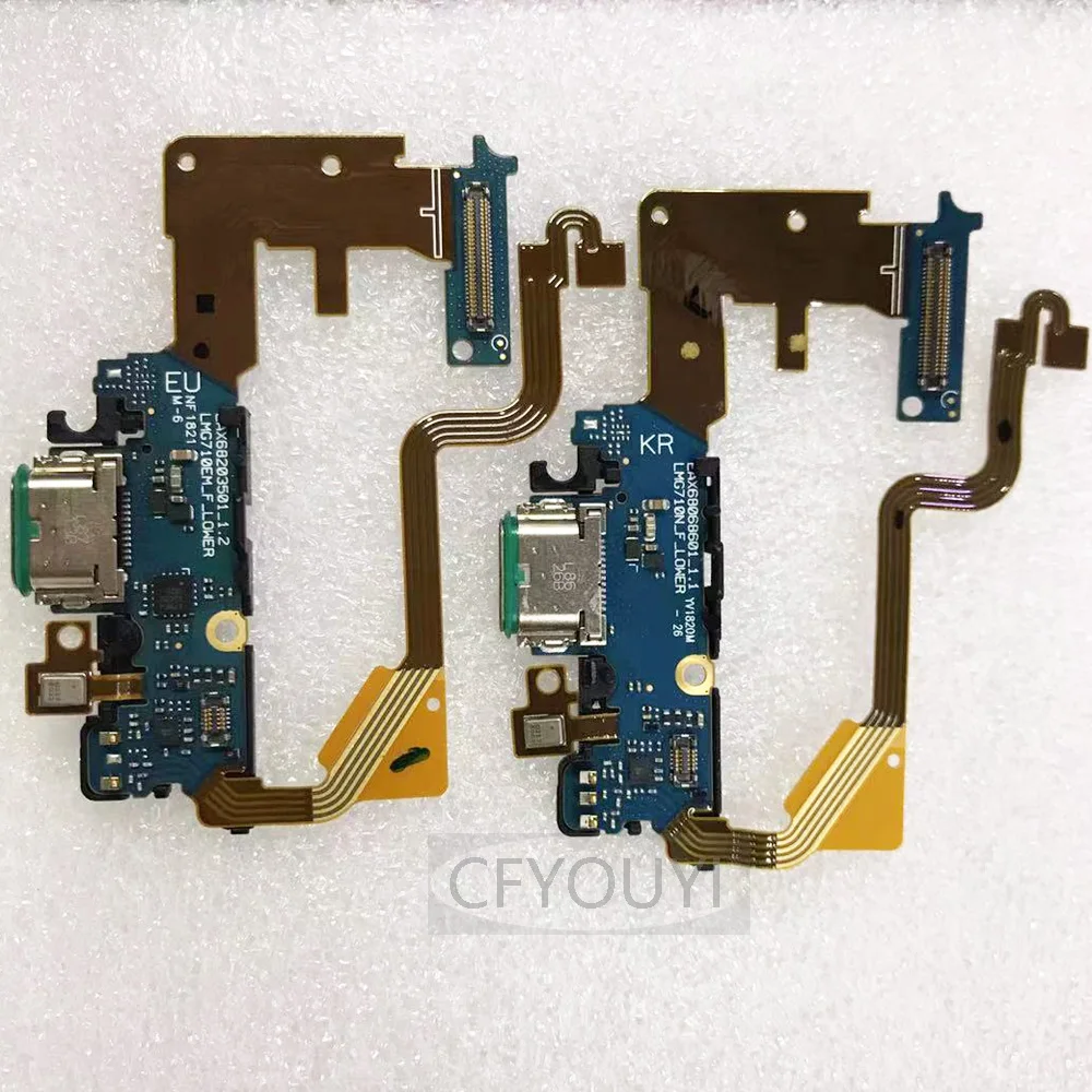 

Зарядное устройство USB с портом для подключения док-станции, гибкий кабель, запасная часть для LG G7 ThinQ G710 KR EU версии NA