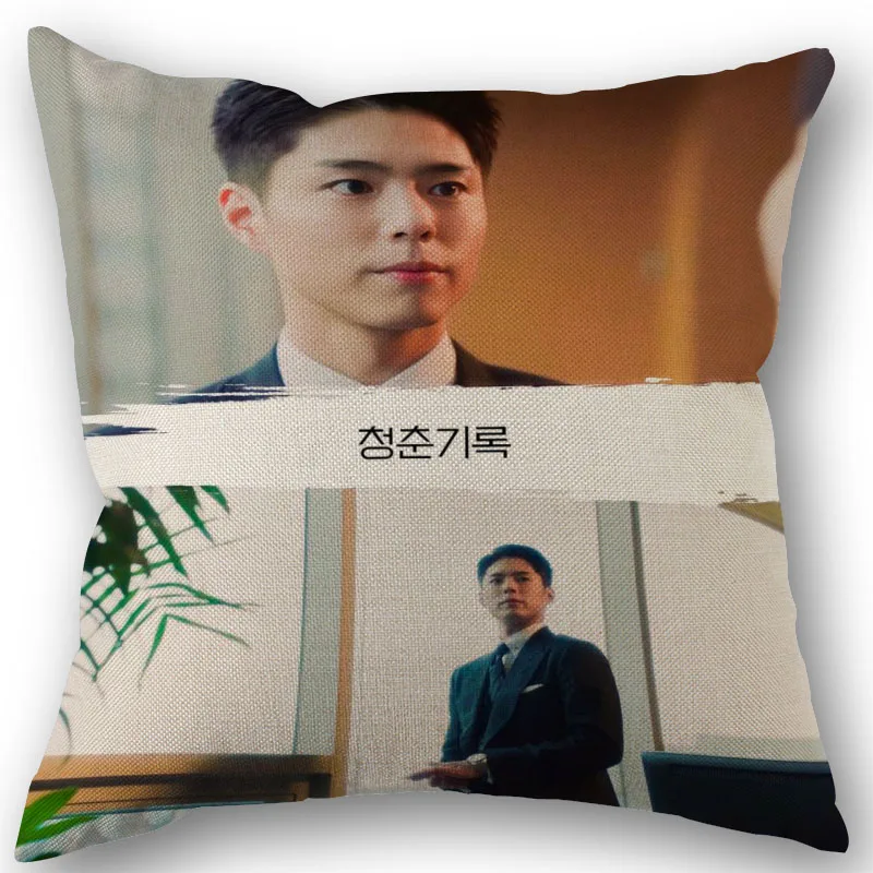 K-Drama Record of Youth Cushion Pillow Tent,Office,Home Cotton Linen Zippered Pillowcase Family Home Accessories Customizable