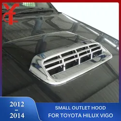 Chrome Parts ABS Car Styling Hilux Accessories Small Hood Scoops Outlet Cover For Toyota Hilux 2012 2013 2014