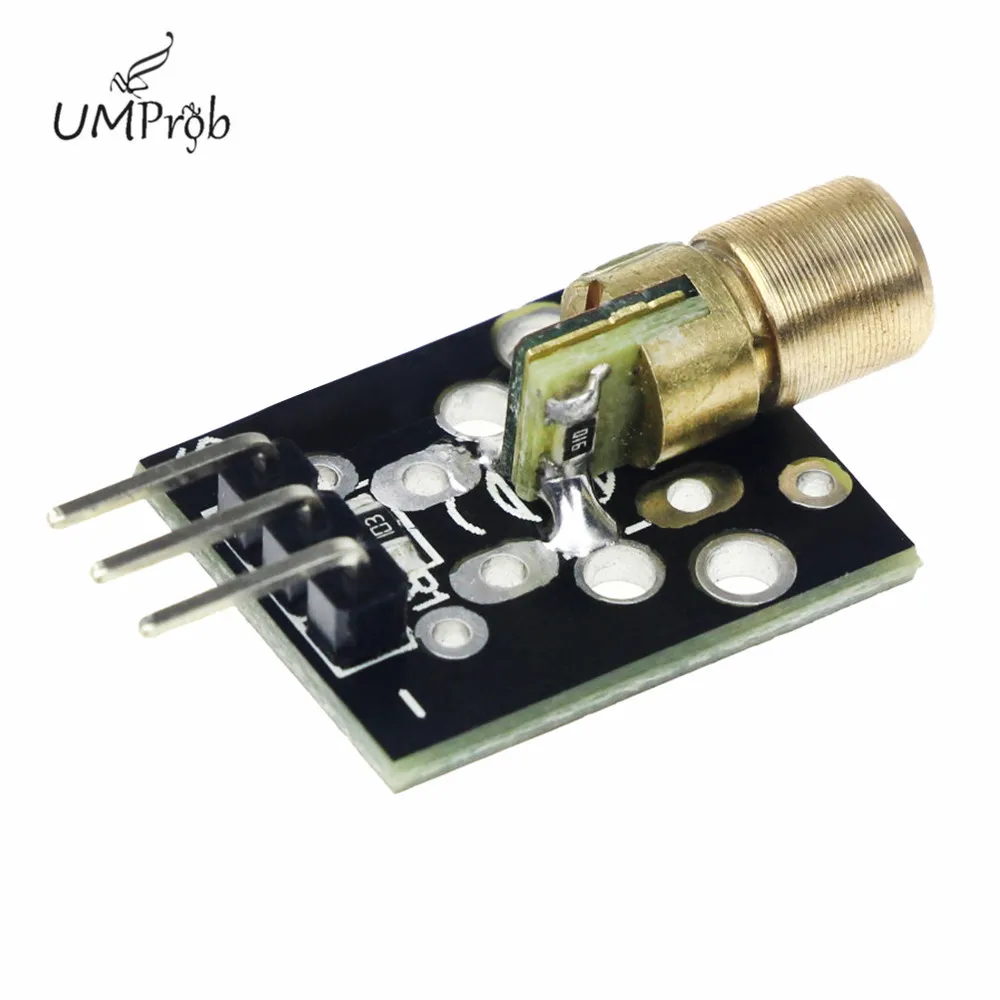 10PCS/lot KY-008 3Pin 650nm Red Laser Transmitter Dot Diode Copper Head Module For Arduino DIY Kit KY008