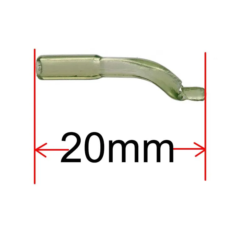 25 أو 100 قطعة من ملحقات صيد سمك الشبوط D تلاعب ربط خط المحاذاة كم مضاد للتشابك للشعر روني ريج نهاية معالجة
