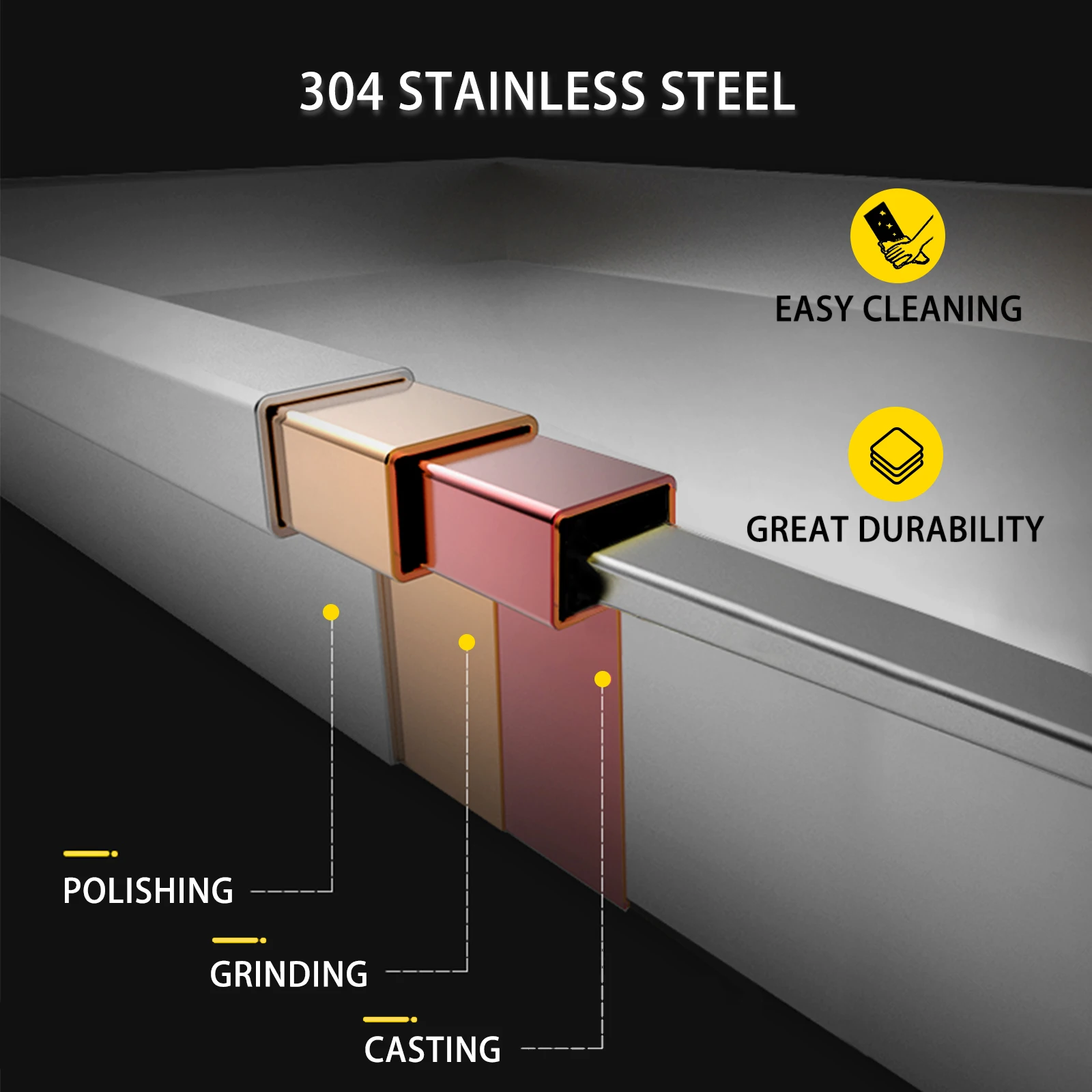 Vevor 280W เครื่องทำไอศกรีมทอดเชิงพาณิชย์ขนาด24X28ซม. กระทะสี่เหลี่ยมแบบเดี่ยวเครื่องทำไอศกรีมไอศกรีมที่บ้านทำจากสแตนเลส