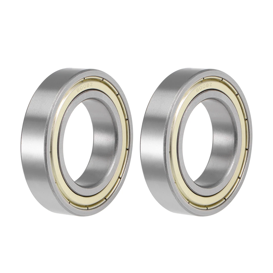 uxcell 6008ZZ Deep Groove Ball Bearings Z2 40x68x15mm Double Shielded Carbon Steel 2pcs