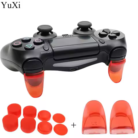 YuXi 2pcs/Set L2 R2 Buttons Extension Trigger For PS4 Controller For PS4 Extension Button For PS4 Gamepad Game Accessories