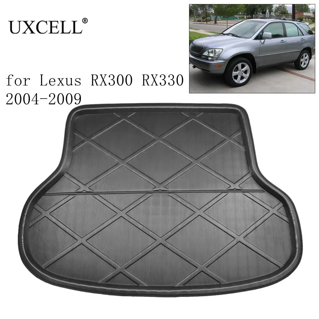 UXCELL For Lexus RX300 RX330  RX270 RX350 Car Rear Boot Liner Trunk Cargo Mat Tray Floor Carpet Mud Pad Protector