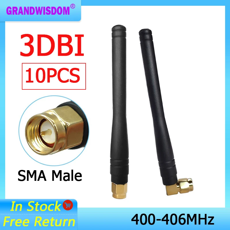 Grandwisdom 400MHz Antenna 3dbi IOT Male Connector folding antena waterproof directional antenne wireless Receiver for Lorawan