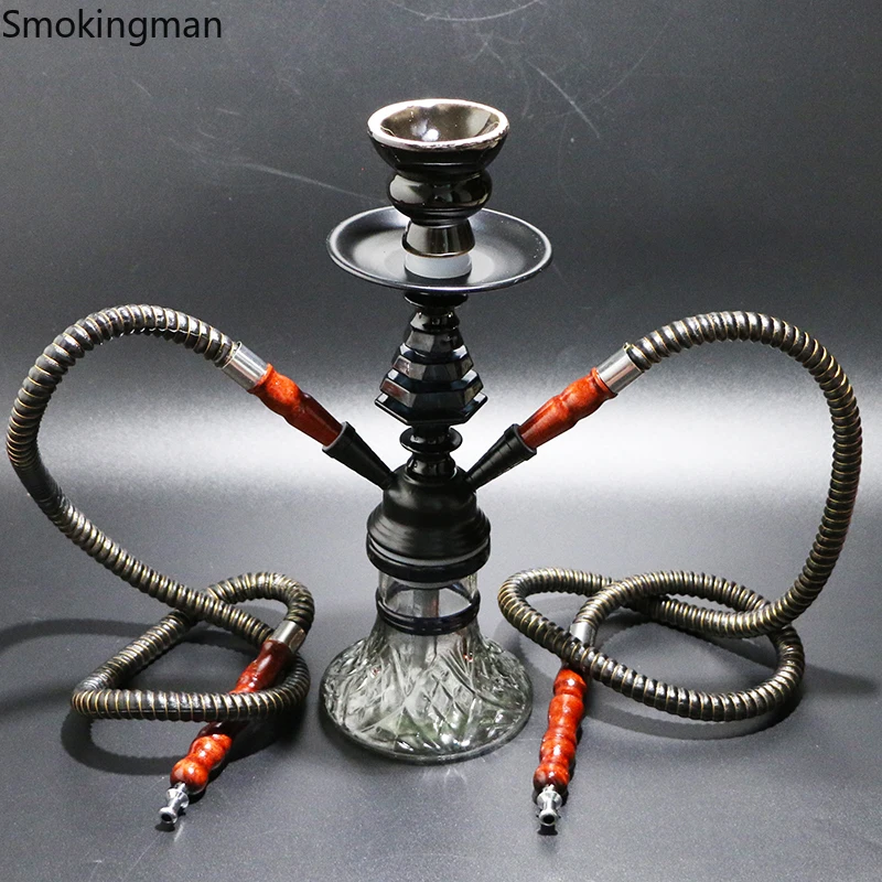 Revive Glass Hookah Set Black Chicha Yellow Shisha Blue Narguile Red Nargile Green Water Pipe Ceramic Smoking Bowl Hose Options