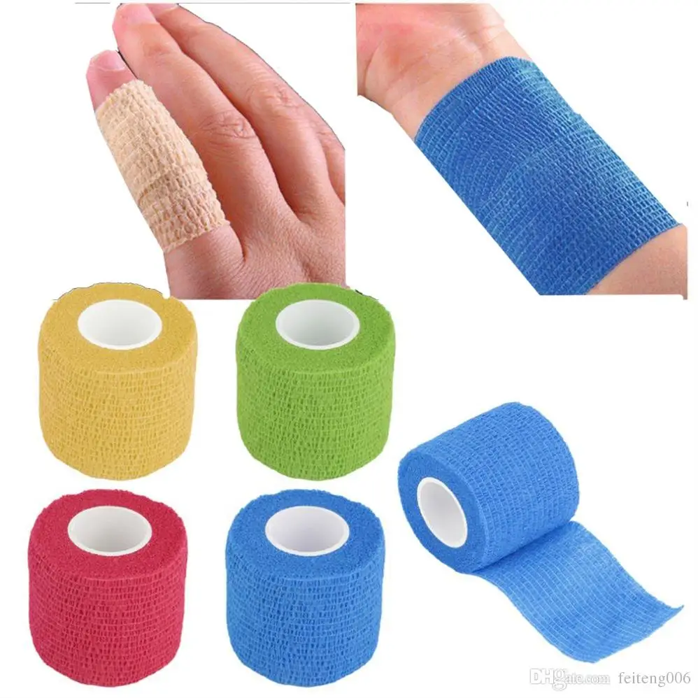 1pc Disposable Self-Adhesive Elastic Bandage Tattoo GRIP COVER Wide Elbow Power Supply 4.5 Meter Random Color