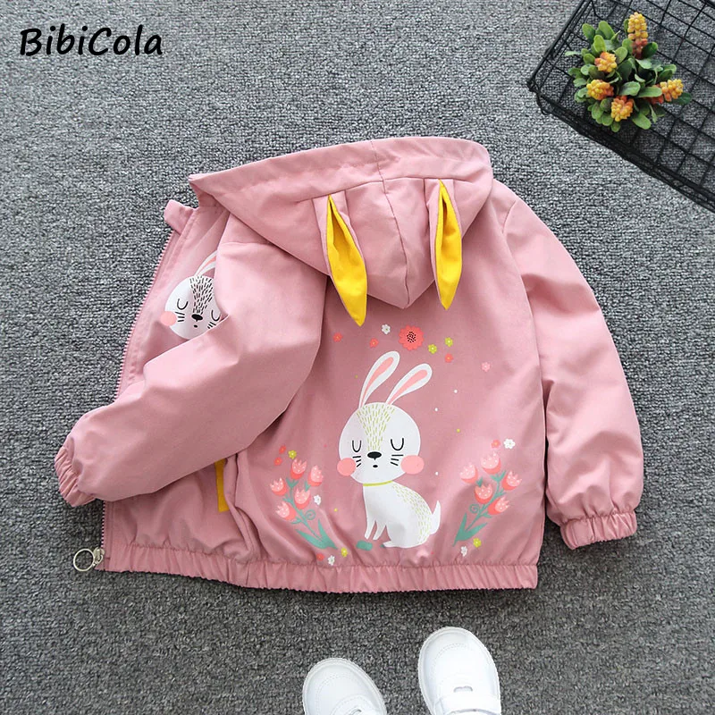 

Girls Child Fashion Clothes Hooded Outerwear Autumn Waterproof Coat For Girl Baby Trench Coat Kids Baby Girls Jacket 1-6 Y