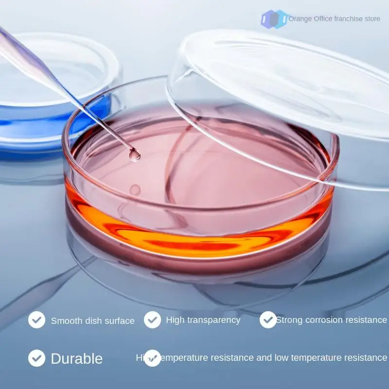 Petri dish Glass thickened cell bacteria Petri dish Biological petri dish High temperature resistant