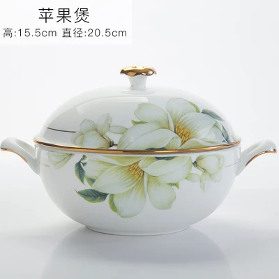 DIY free to match with domestic ceramic bowl plate plate bone china soup pot spoon steak plate high grade tableware