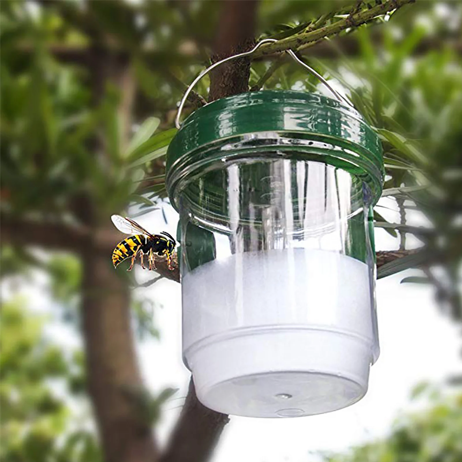 

LED Solar Bee Trap Outdoor Wasp Trap Solar Powered Effective Hornet Traps With Blue Light Durable And Reusable For Garden