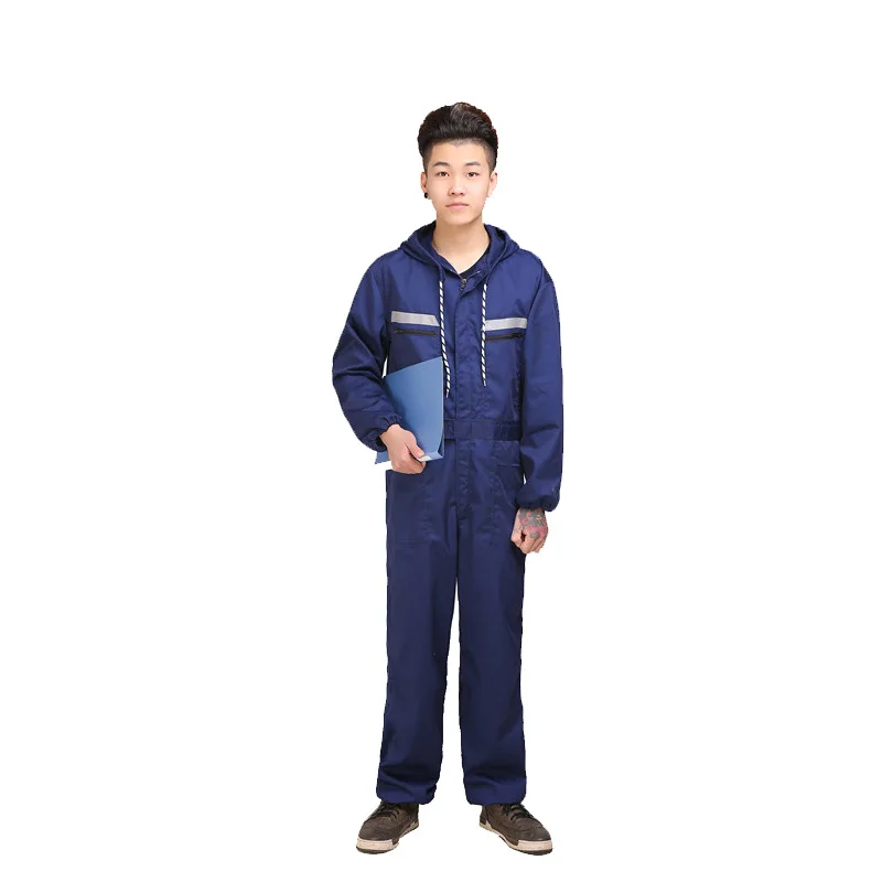 Work Clothing Men Women Reflective overalls Spring Autumn Machine Repair jumpsuits Welding Workshop coveralls Working Uniforms