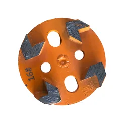 4 inch Diamond Segmented Bond Floor Polishing Pad For Stone Grinding Concrete Grinding Pad With Segments Highly Effective