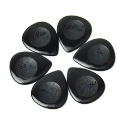 50pcs Heavy 2mm Teardrop Black Guitar Picks Plectrums For Electric Guitar Jazz