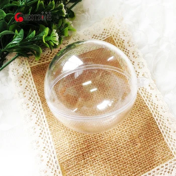 20pcs 70MM 7CM Christmas hanging balls decoration clear plastic transparent wedding tree festival pendant ceiling capsule