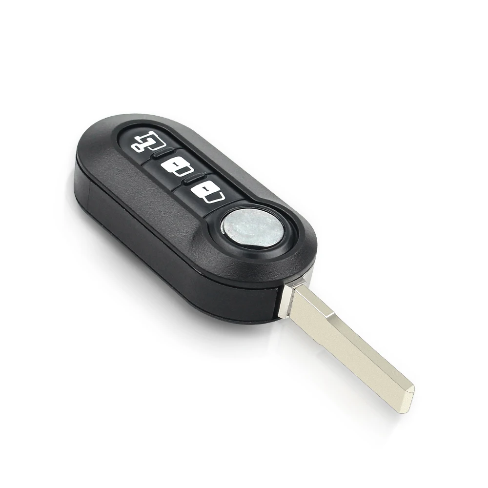 KEYYOU custodia a conchiglia per chiave a distanza per Fiat 500 Panda Punto Bravo Stilo Ducato Citroen Jumper Peugeot Boxer SIP22 chiave a scatto