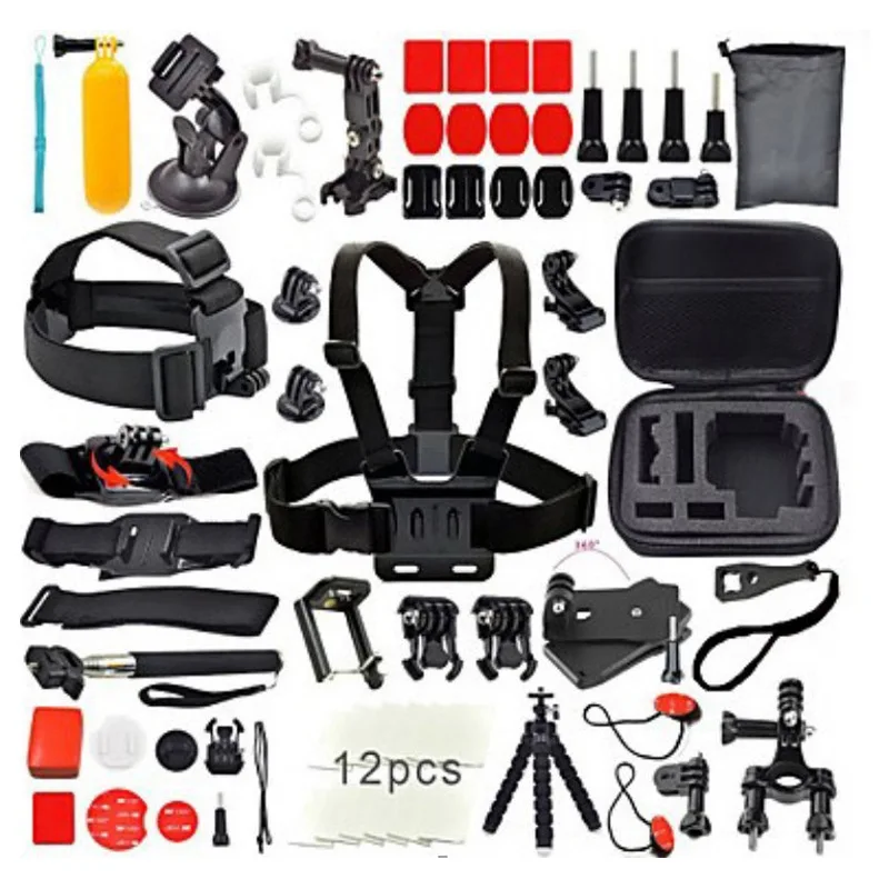 Modell Für GoPro HERO 7 Schwarz Action Kamera Zubehör Kit Go Pro Hero 6 5 4 zubehör camara gehen pro hero kamera halter