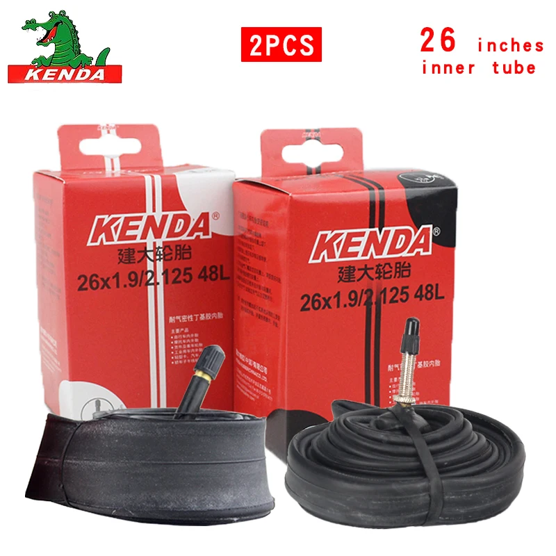 

Kenda-Bicycle Inner Tube, Butyl Rubber, Mountain Bike Tires, 26 ", 1.75", 1.95 ", 2.125", F/V, Cycling