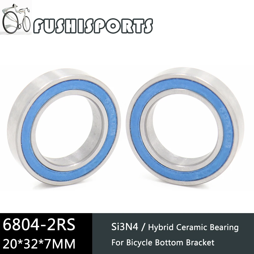 2PCS High Speed Bicycle Bottom Brackets Hub Bearings 6804 6805 6806 18307 Si3N4 Ceramic Bearing BB Axis Road MTB Bike Bearings