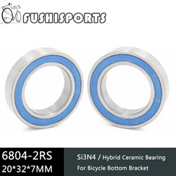 2PCS High Speed Bicycle Bottom Brackets Hub Bearings 6804 6805 6806 18307 Si3N4 Ceramic Bearing BB Axis Road MTB Bike Bearings