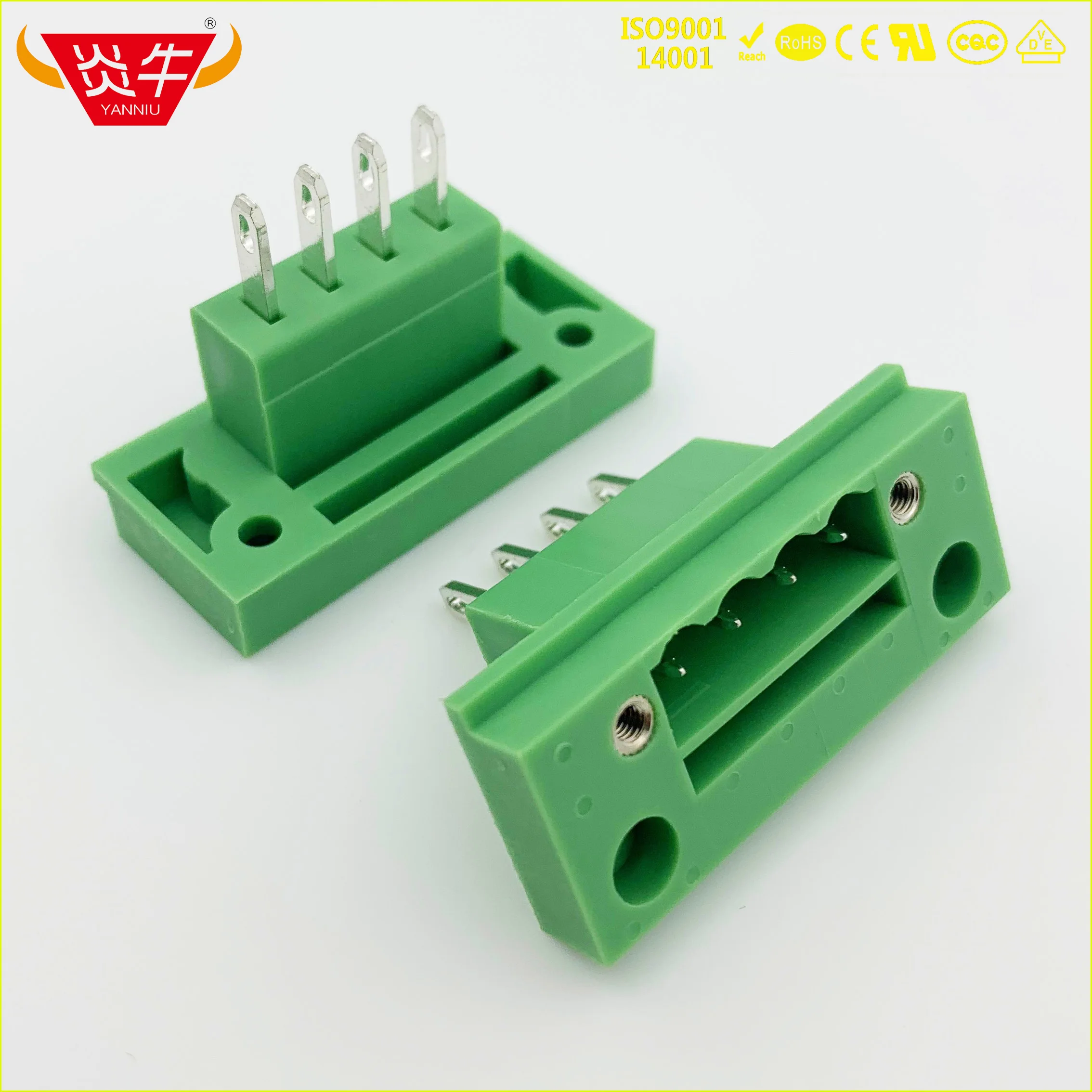 50Pcs KF2EDGWB 5.08 2P ~ 12P THROUGH THE WALL PLUG-IN TEMINAL BLOCK 2CDGB 5.08mm 2PIN ~ 12PIN DFK-MSTB 2,5 GF  PHOENIX CONTACT