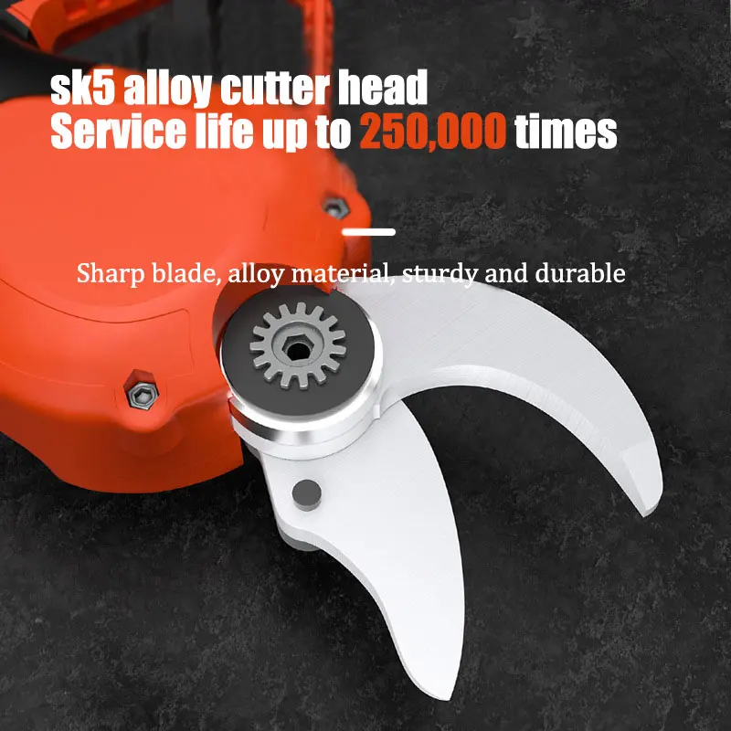 Rechargeable Cordless Electric Pruning Shears Fruit Tree Branch Pruner Lithium Battery Scissors Garden Cutter Tool