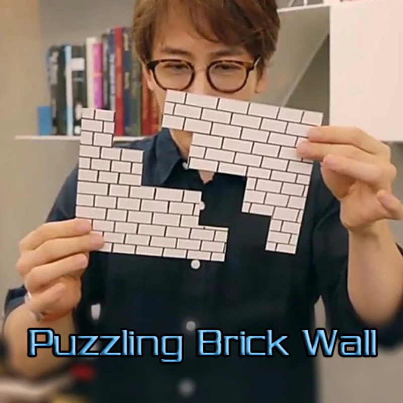 Puzzling Brick Wall by Lu Chen Gimmick Close up Magic Tricks Illusions Magic Toys Magician Visual Street Bar Magia Funny Cube