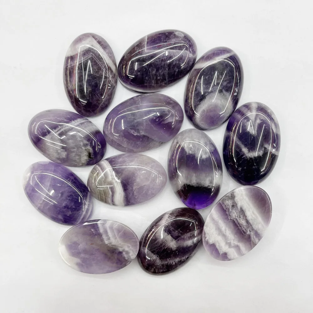 Wolf tooth Amethysts natural stone cabochon beads for jewelry making 20X30MM charms Jewelry making 10Pcs/lot Ring accessories