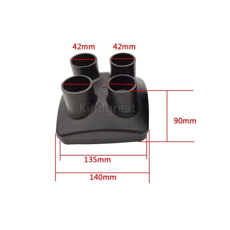 42mm Air Outlet D4 D2 Parking Heater 5KW 2KW Plastic Accessories Air Outlet Hood Four-Hole Air Outlet