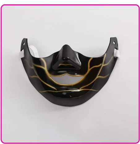 Touken Ranbu Online Nakigitsune Black Cosplay Mask Halloween Carnival Cosplay wigs Costume Accessories Props