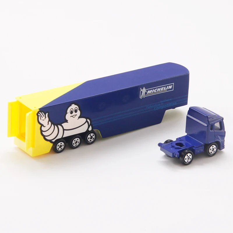 Takara Tomica Tomica 135 Michelin Motor ciężarówka transportowa 15cm długie metalowe odlewany samochód pojazd zabawka nowy w pudełku