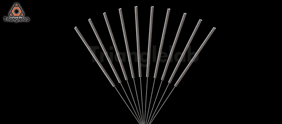 Trianglelab Edelstahl-Reinigungsnadel 0,25mm 0,35mm Teilbohrer zum Entblockieren von V6-Düsen MK8-Düsen 3D-Drucker-Teile Hotend – Detail 15