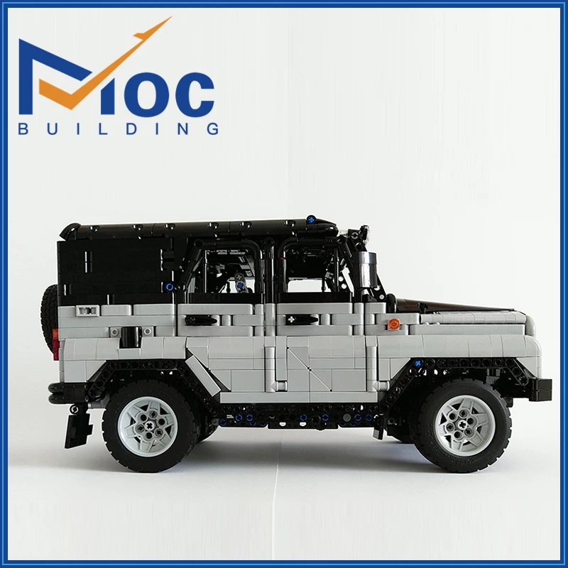 Moc Building Block High-Tech Supercar 1:10,5 Model Off-Road UAZ 3151 Technology Set Puzzle Assembly RC Car with Motors