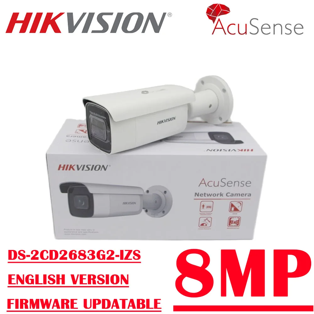 

Hikvision DS-2CD2683G2-IZS 8MP 4K POE WDR IP67 IK10 Motorized Varifocal Lens Outdoor Bullet Network Camera